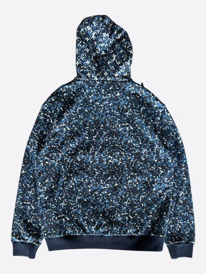 Louis Vuitton Blue Pointillism Monogram Zip Up Hoodie