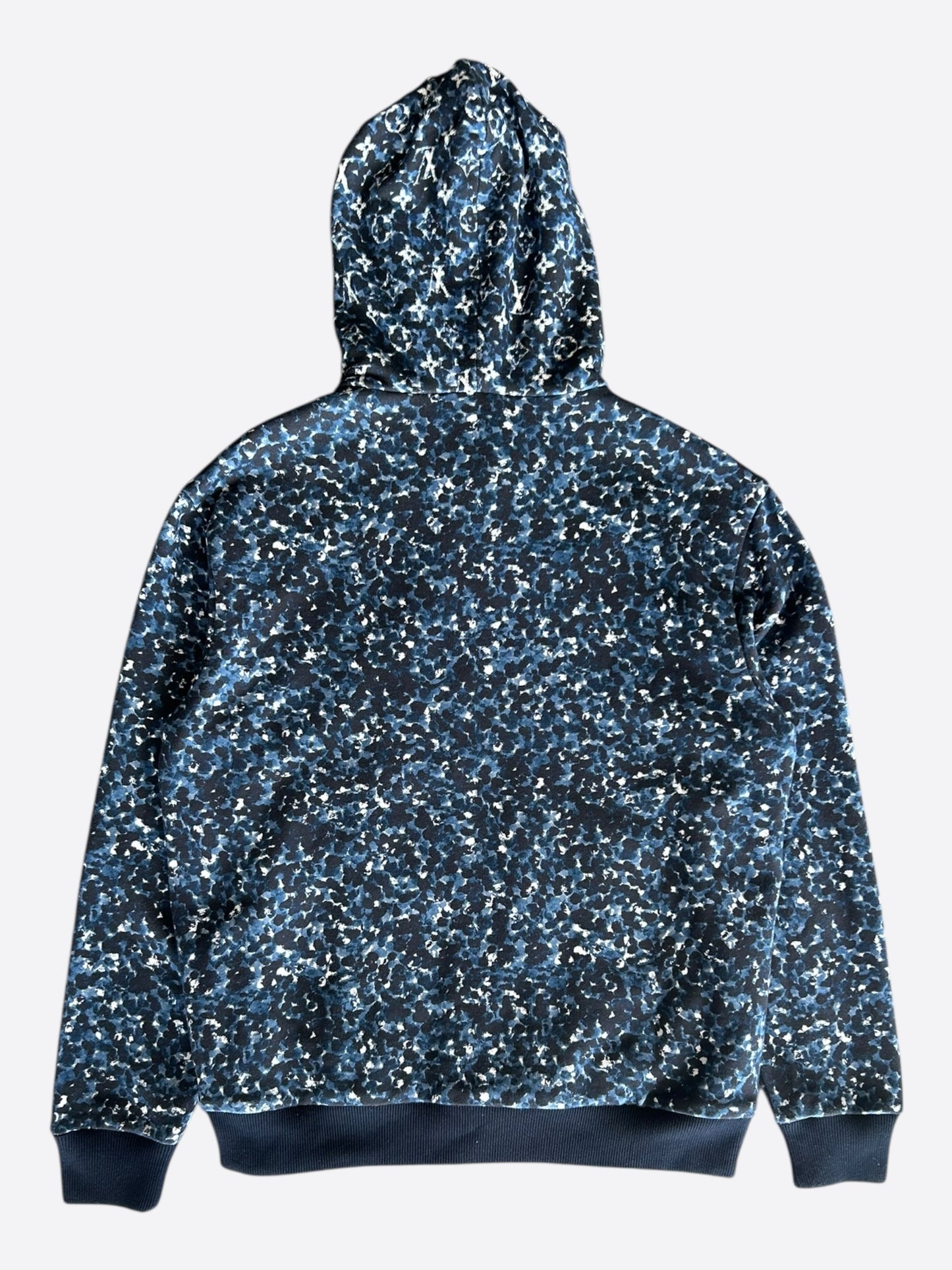Louis Vuitton Blue Pointillism Monogram Zip Up Hoodie