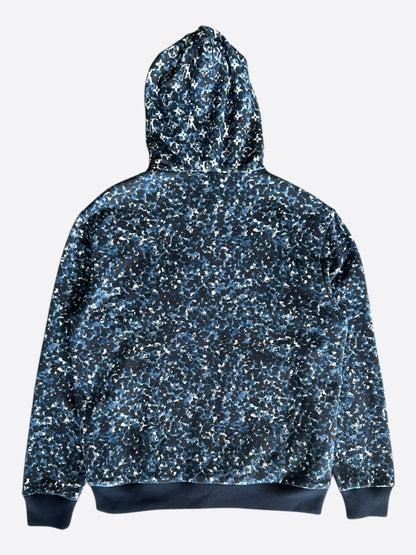 Louis Vuitton Blue Pointillism Monogram Zip Up Hoodie