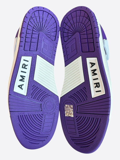 Amiri Purple & White Skel Low Top Sneakers