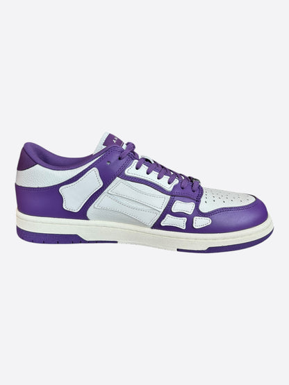 Amiri Purple & White Skel Low Top Sneakers
