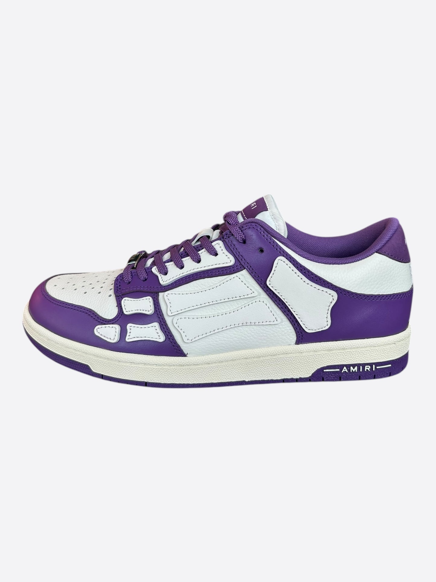 Amiri Purple & White Skel Low Top Sneakers