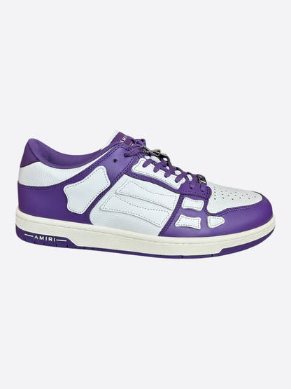 Amiri Purple & White Skel Low Top Sneakers