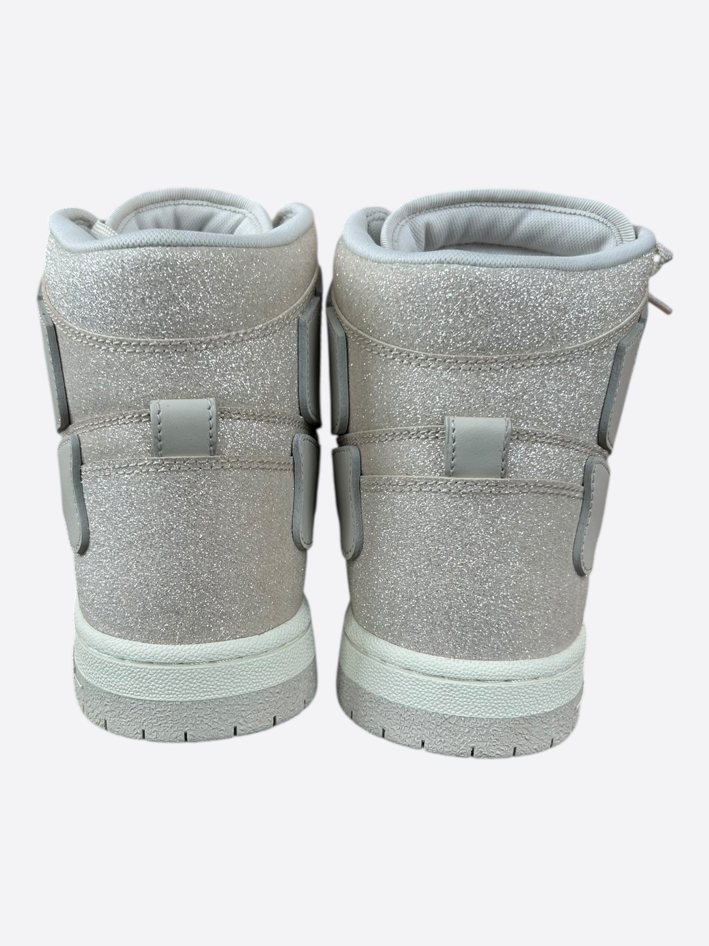 Amiri Beige Crystal Skeleton High Tops