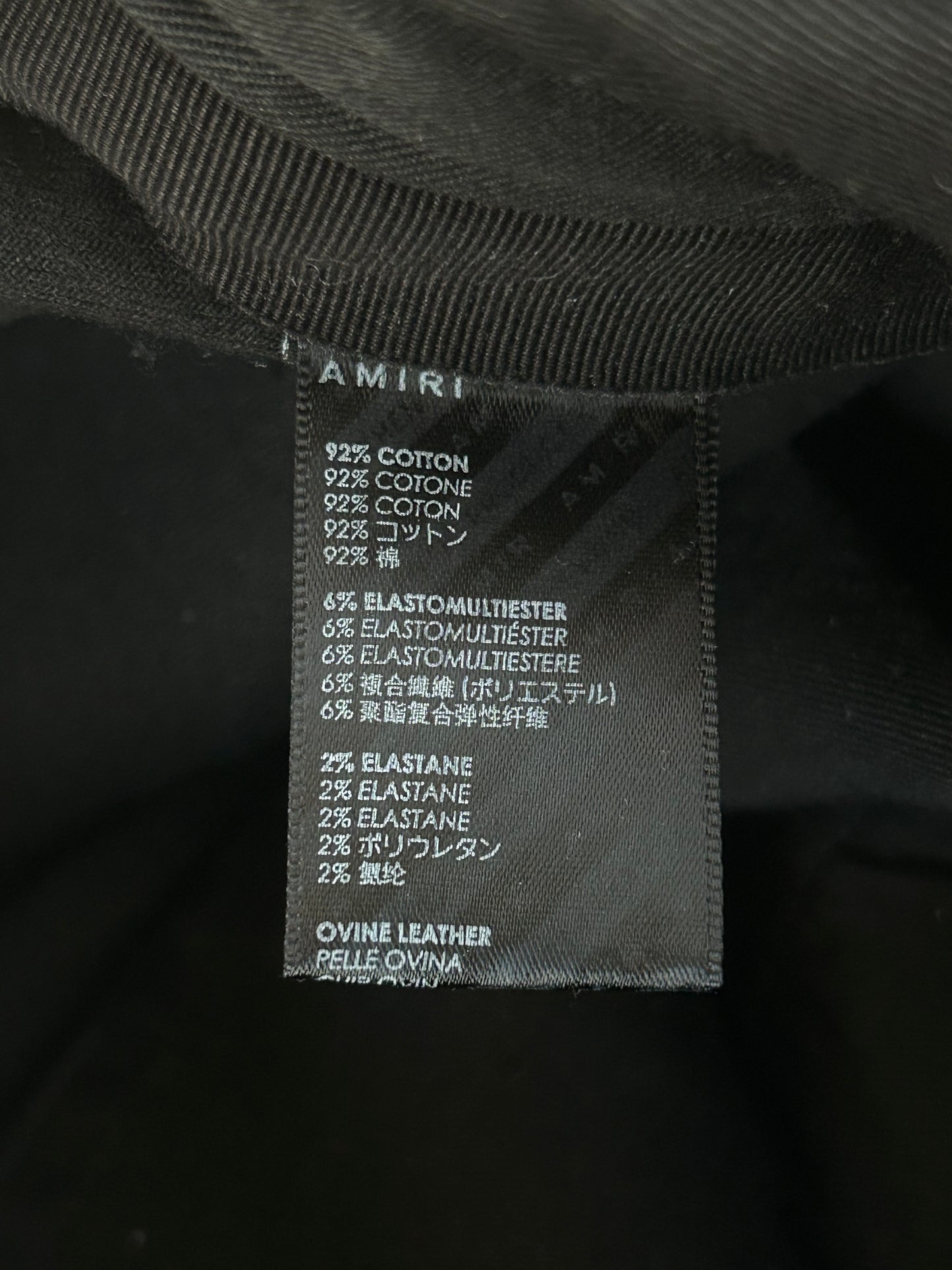 Amiri Black & Green Patch MX1 Jeans