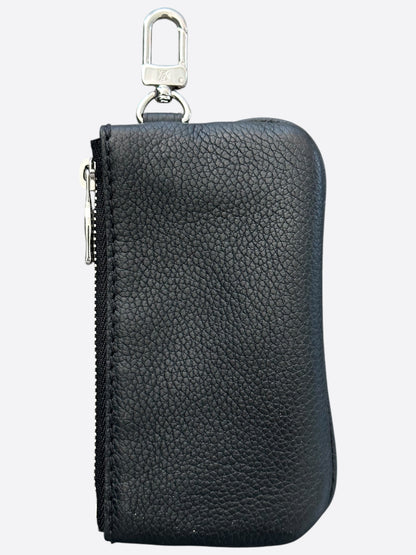 Louis Vuitton Black Leather Key Pouch