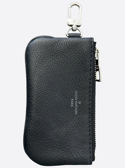 Louis Vuitton Black Leather Key Pouch