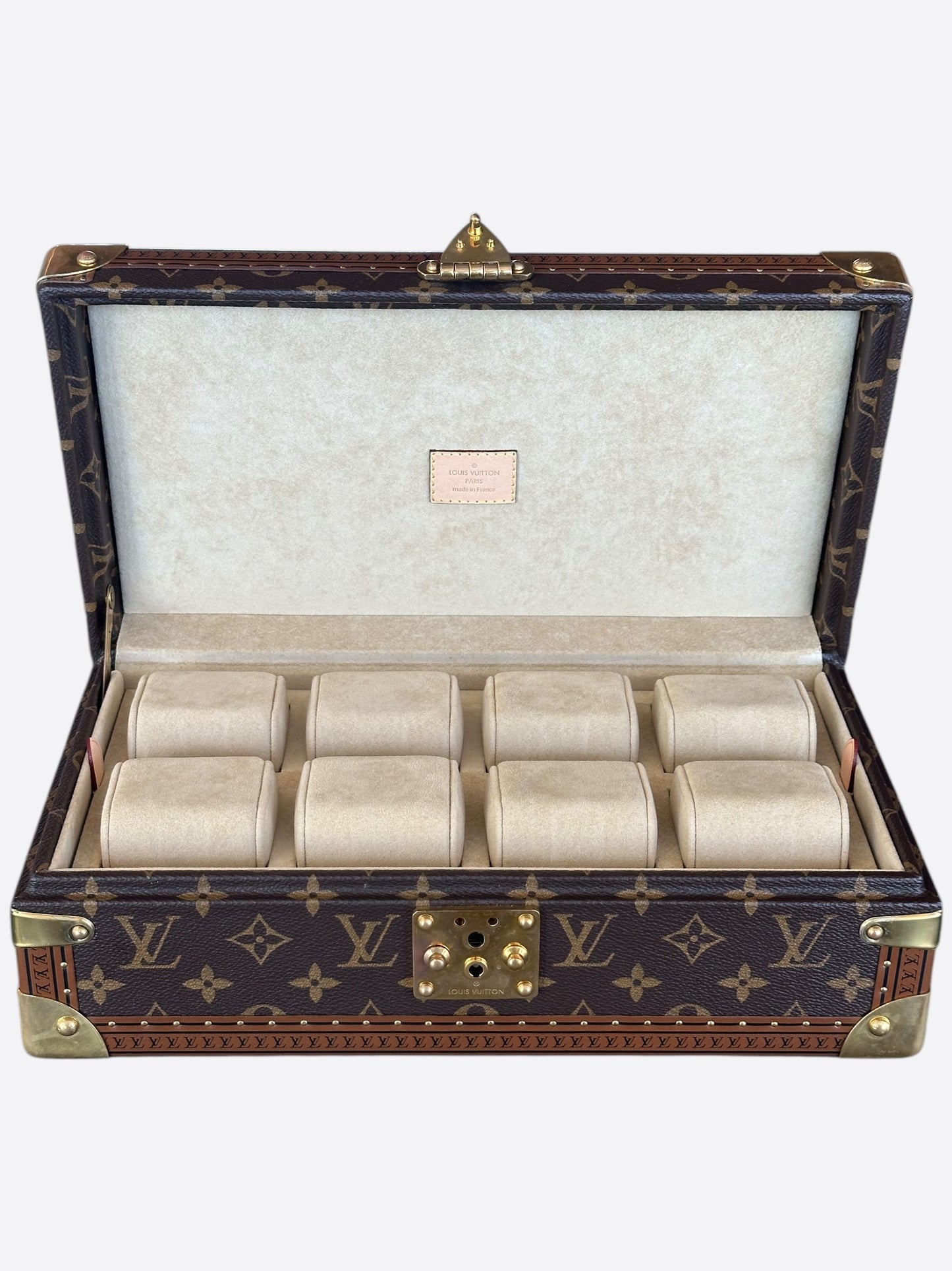 Louis Vuitton Brown Monogram 8 Watch Case