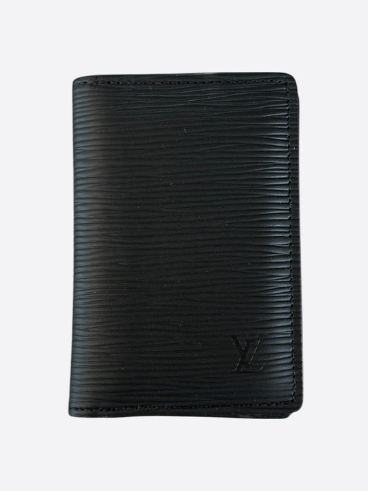 Louis Vuitton Black EPI Monogram Eclipse Pocket Organizer