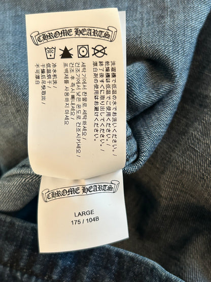 Chrome Hearts Blue Denim Work Dog Jacket