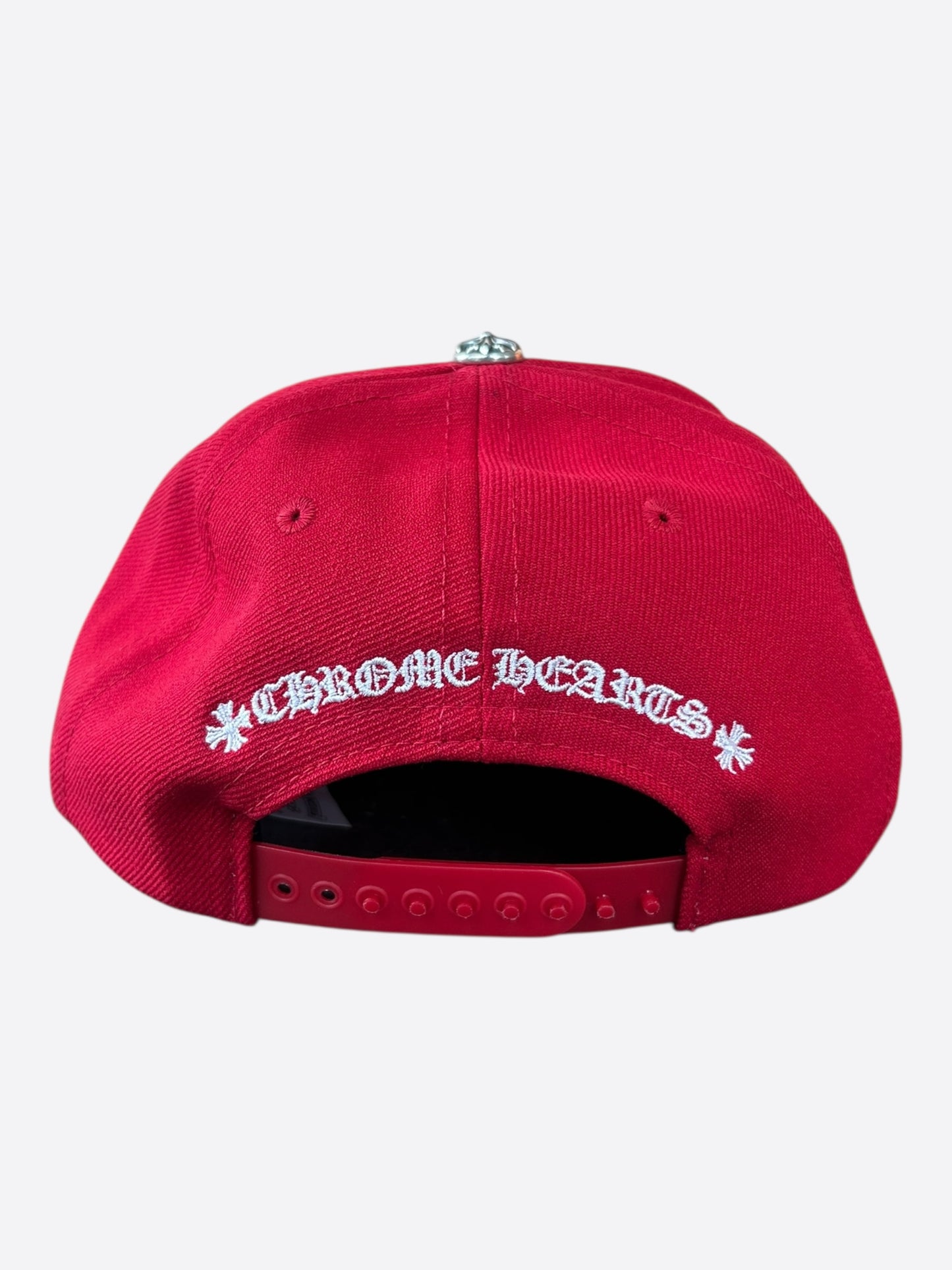 Chrome Hearts Red & White CH Logo Hat