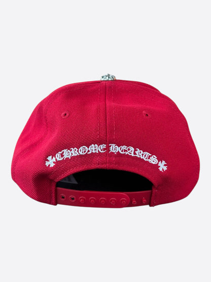 Chrome Hearts Red & White CH Logo Hat