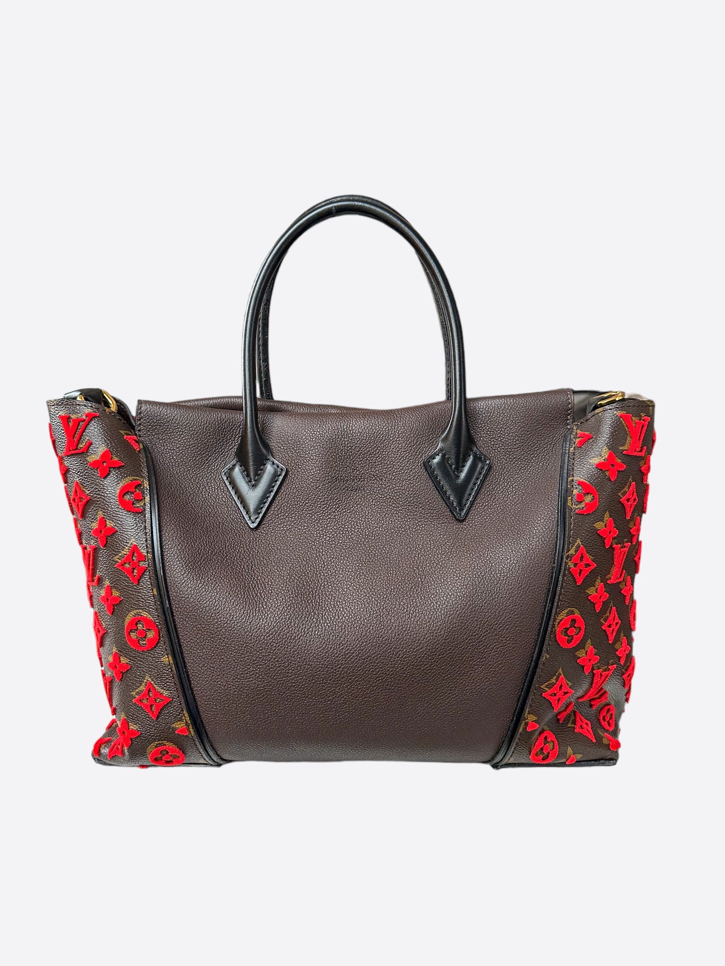 Louis Vuitton Brown & Red Tuffetage Monogram By My Side MM