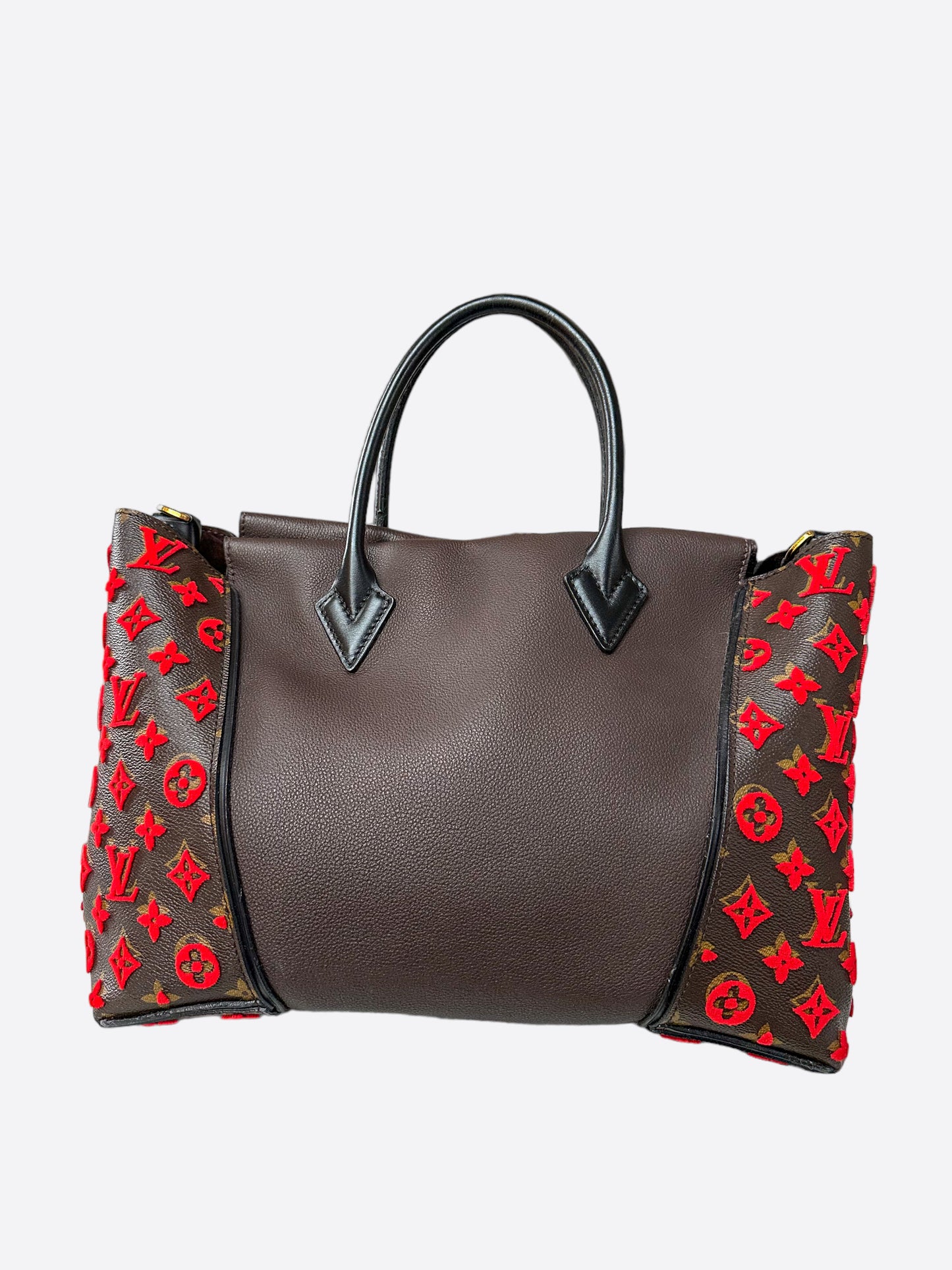 Louis Vuitton Brown & Red Tuffetage Monogram By My Side MM