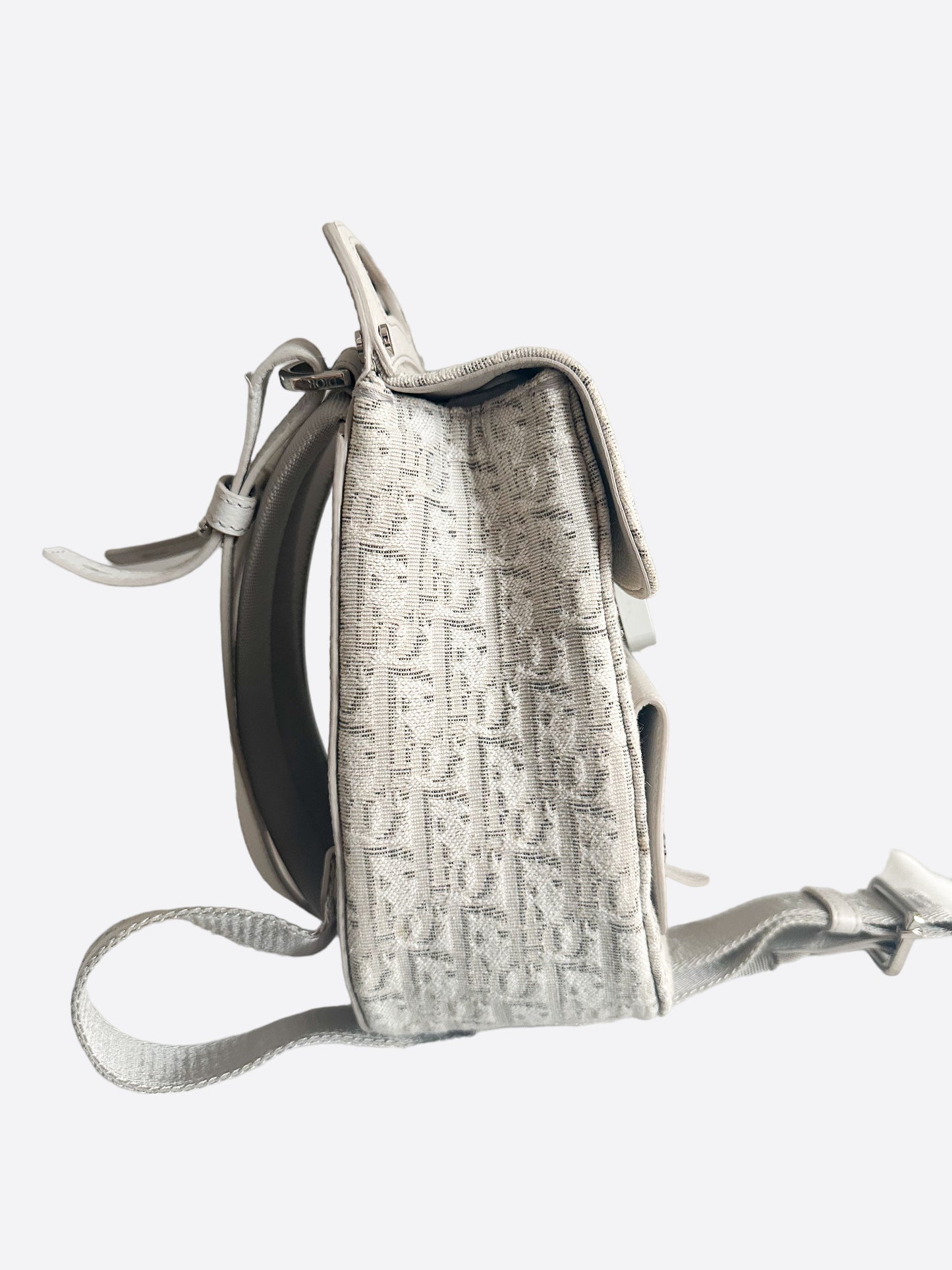 dior saddle backpack mini Dior White Oblique Mini Saddle Backpack – Savonches
