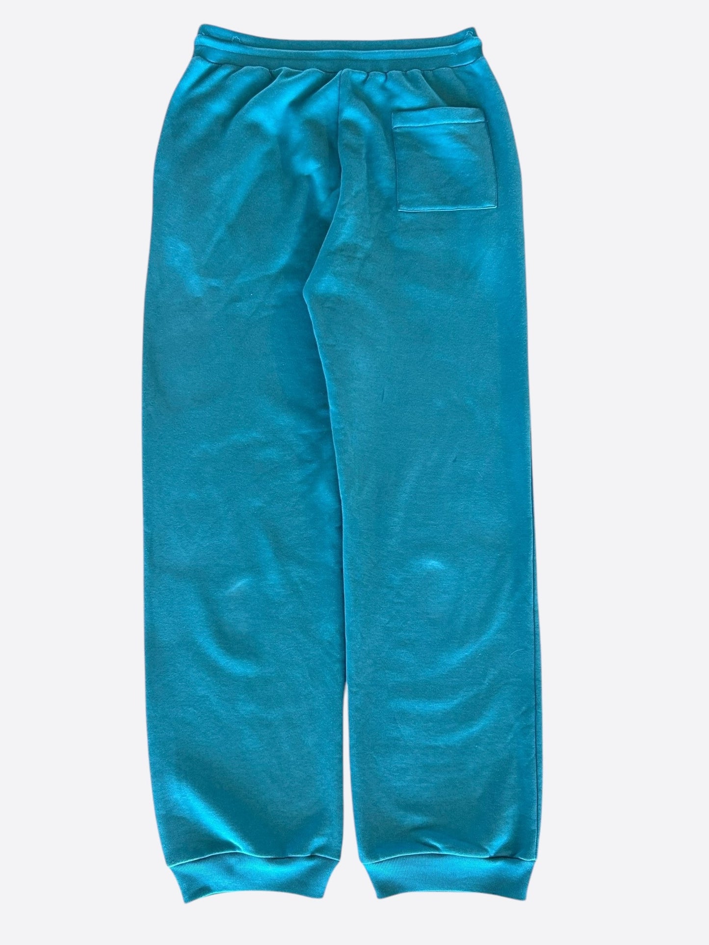 Louis Vuitton Light Blue Embroidered Pin Logo Sweatpants