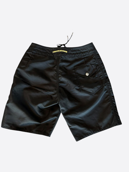 Chrome Hearts Black & Yellow Patch Swimshorts