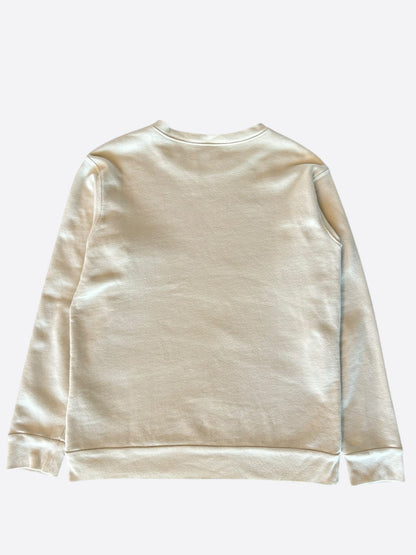 Gucci Cream Bootleg Common Sense Logo Sweater