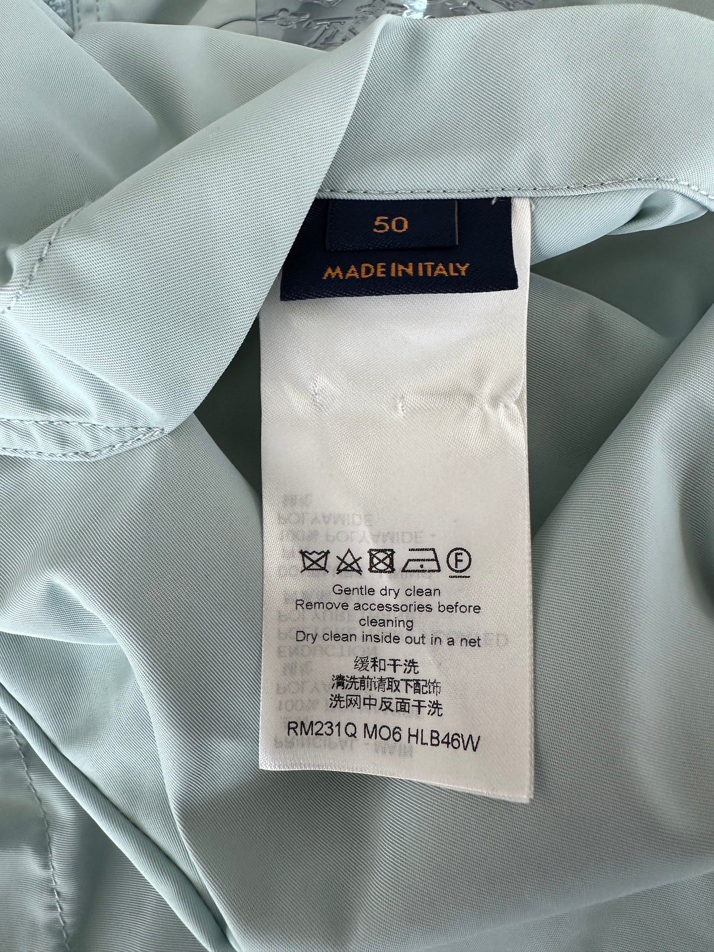 Louis Vuitton Ice Blue Monogram Reversible Windbreaker