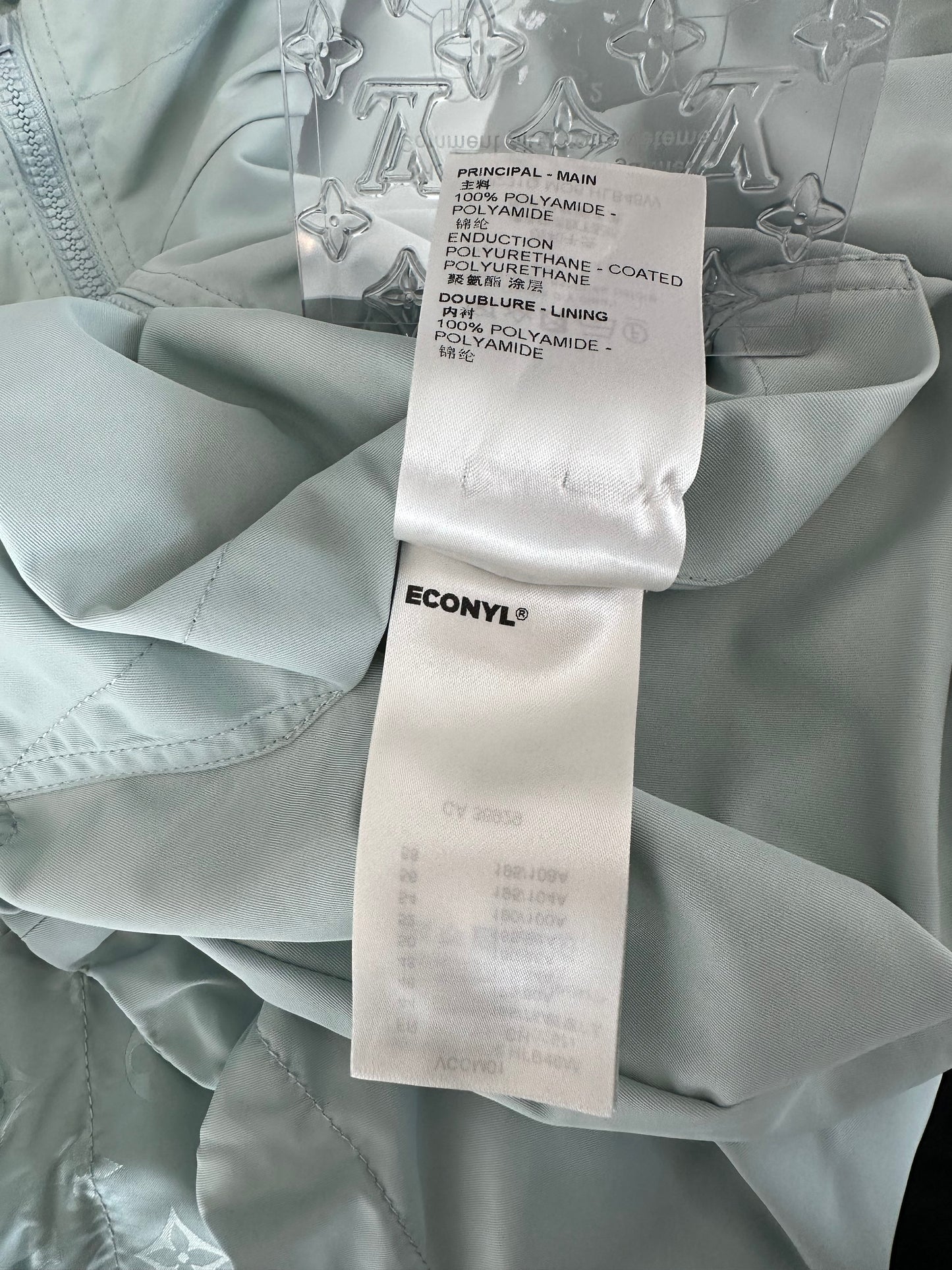 Louis Vuitton Ice Blue Monogram Reversible Windbreaker