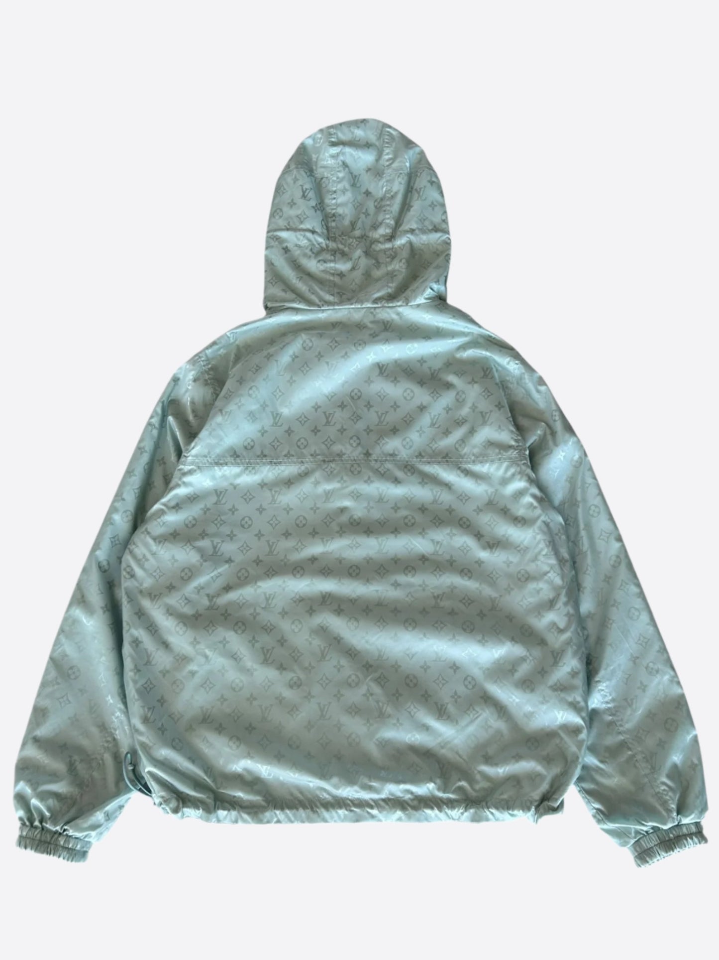 Louis Vuitton Ice Blue Monogram Reversible Windbreaker