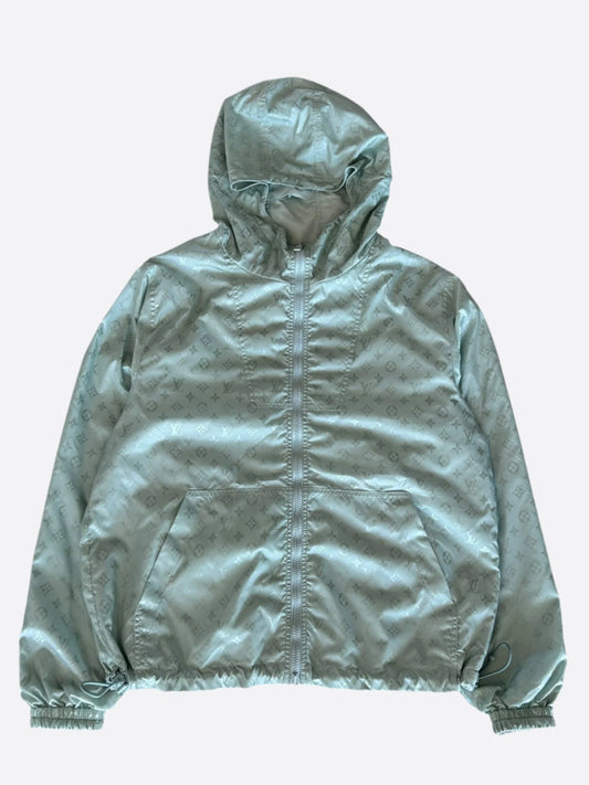 Louis Vuitton Ice Blue Monogram Reversible Windbreaker