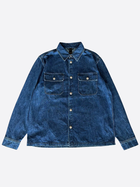 Chrome Hearts Blue Denim Work Dog Jacket