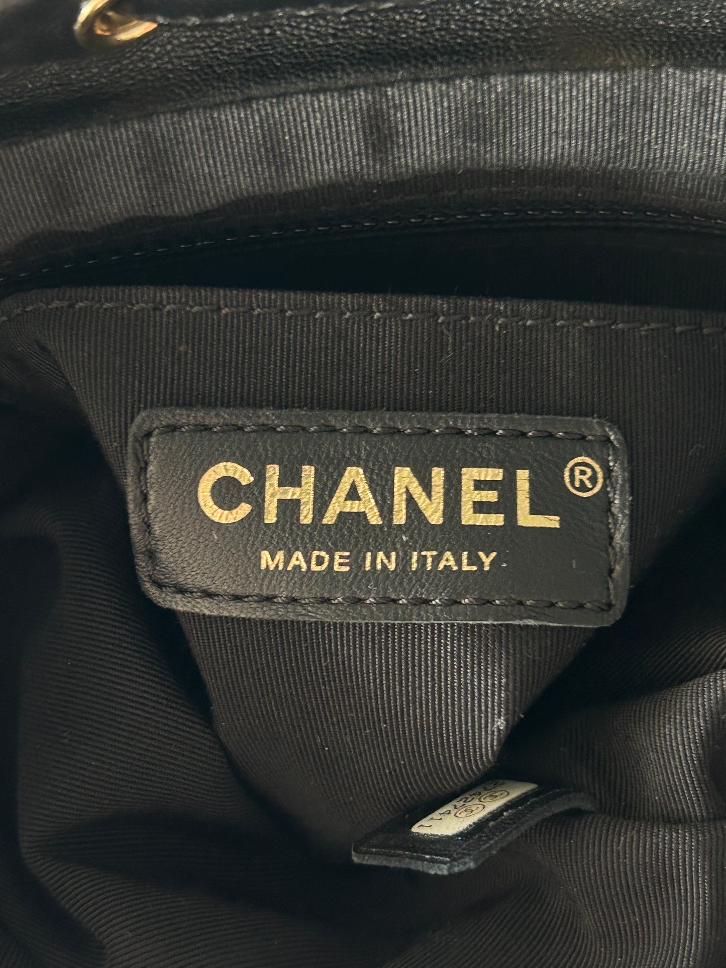 Chanel Black Lambskin Quilted Mini Urban Spirit Backpack