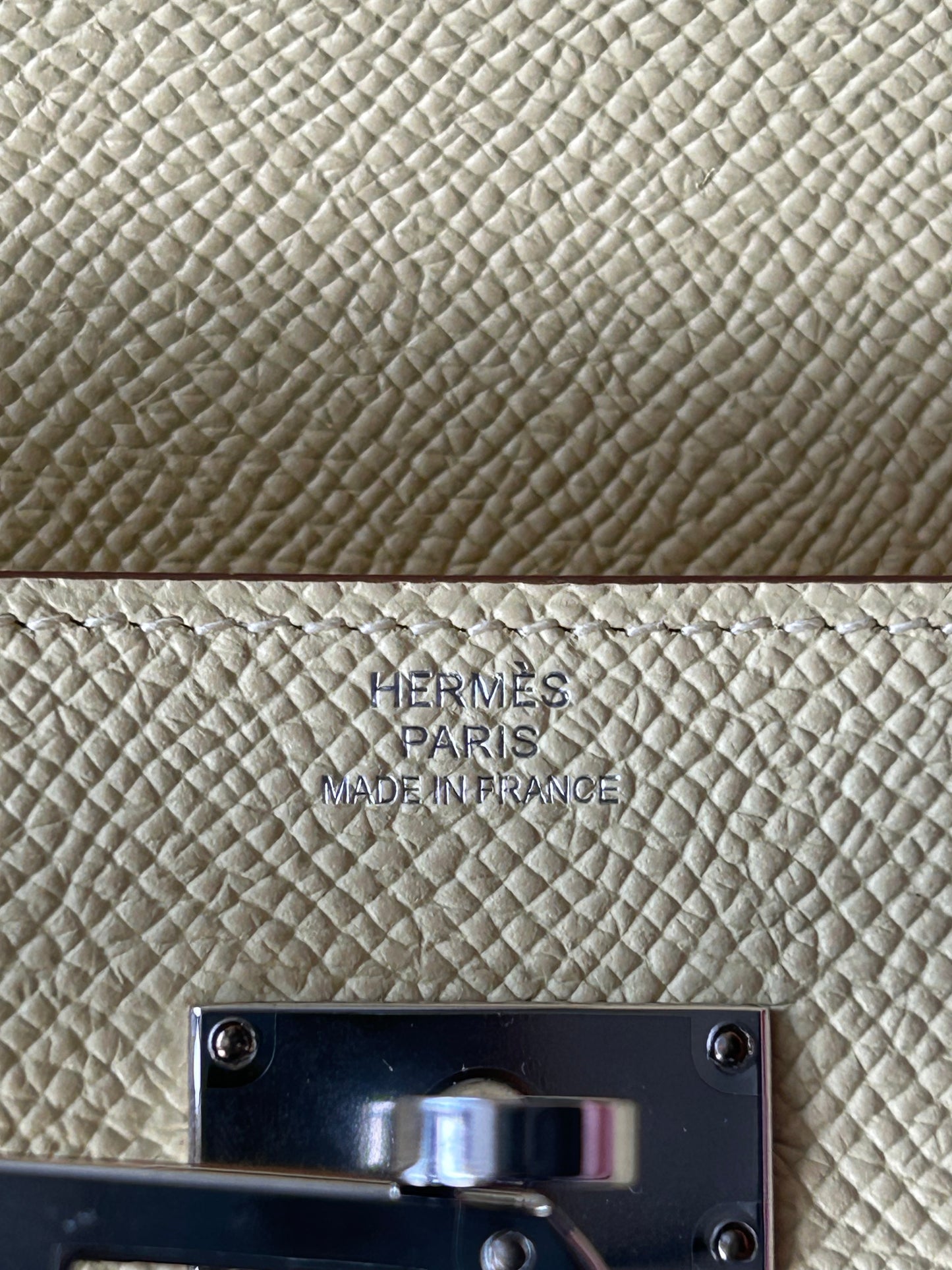 Hermes Yellow Epsom Classic Kelly Wallet