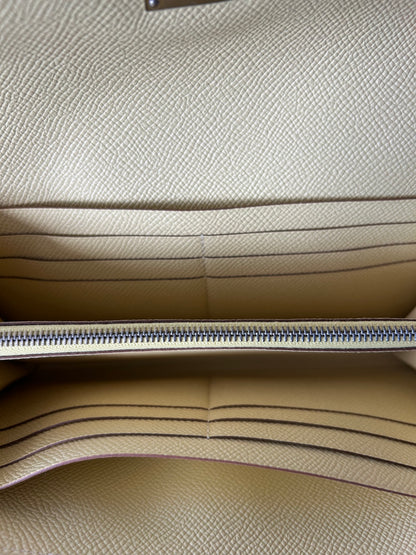 Hermes Yellow Epsom Classic Kelly Wallet