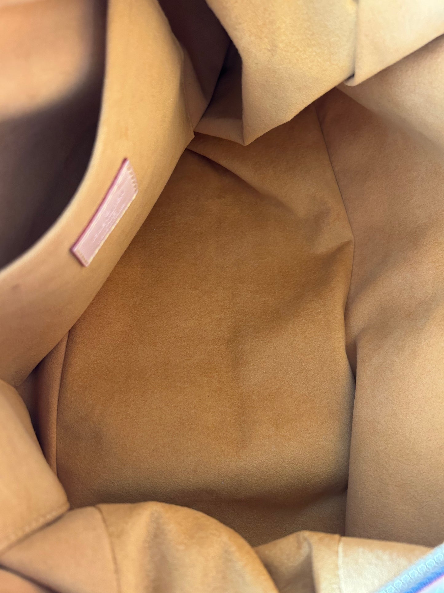 Louis Vuitton Blue & White Monogram Denim Porte Epaule Raye GM