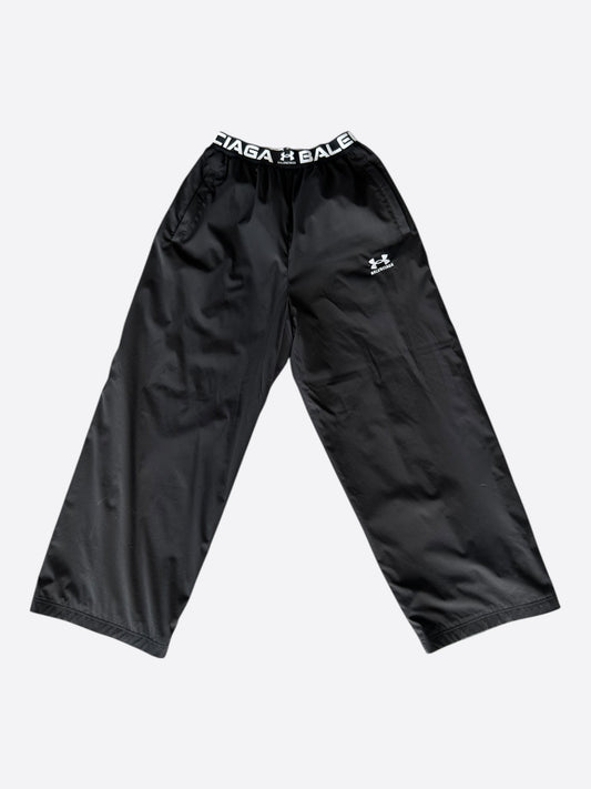 Balenciaga Under Armour Black & Grey Logo Reversible Trackpants