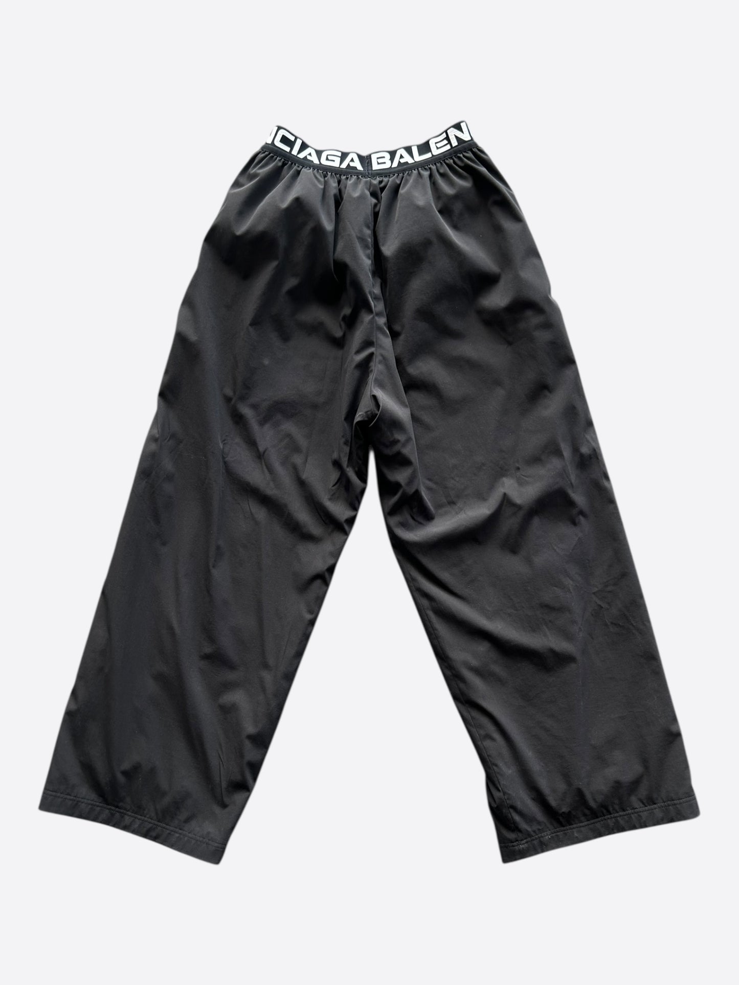 Balenciaga Under Armour Black & Grey Logo Reversible Trackpants