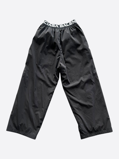 Balenciaga Under Armour Black & Grey Logo Reversible Trackpants