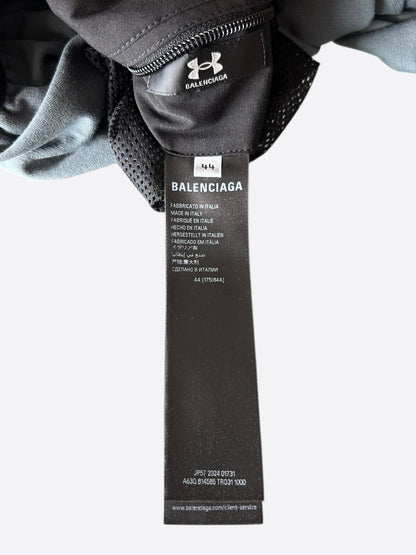 Balenciaga Under Armour Black & Grey Logo Reversible Trackpants