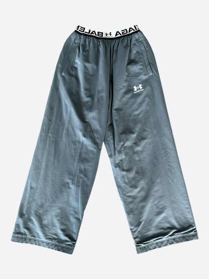 Balenciaga Under Armour Black & Grey Logo Reversible Trackpants