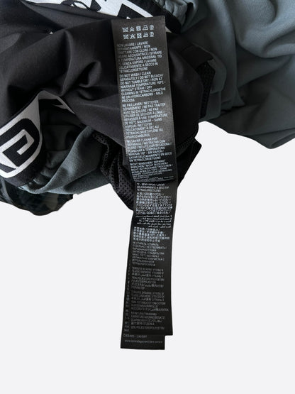 Balenciaga Under Armour Black & Grey Logo Reversible Trackpants