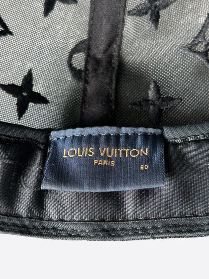 Louis Vuitton Black & Green Tourist Vs. Purist Monogram Hat