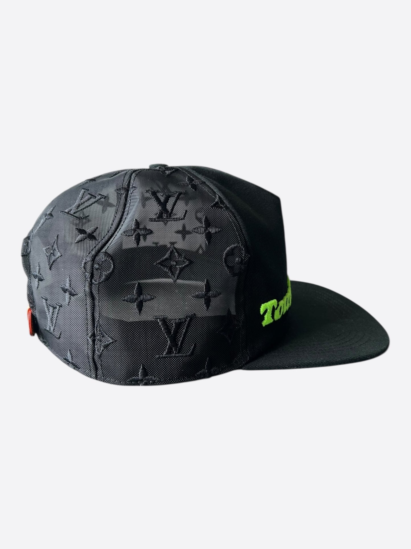 Louis Vuitton Black & Green Tourist Vs. Purist Monogram Hat