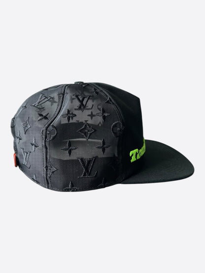 Louis Vuitton Black & Green Tourist Vs. Purist Monogram Hat
