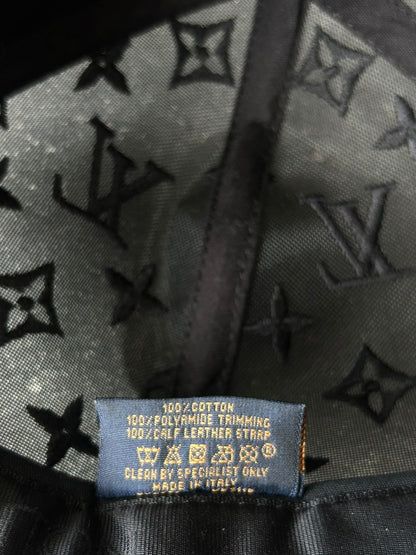 Louis Vuitton Black & Green Tourist Vs. Purist Monogram Hat