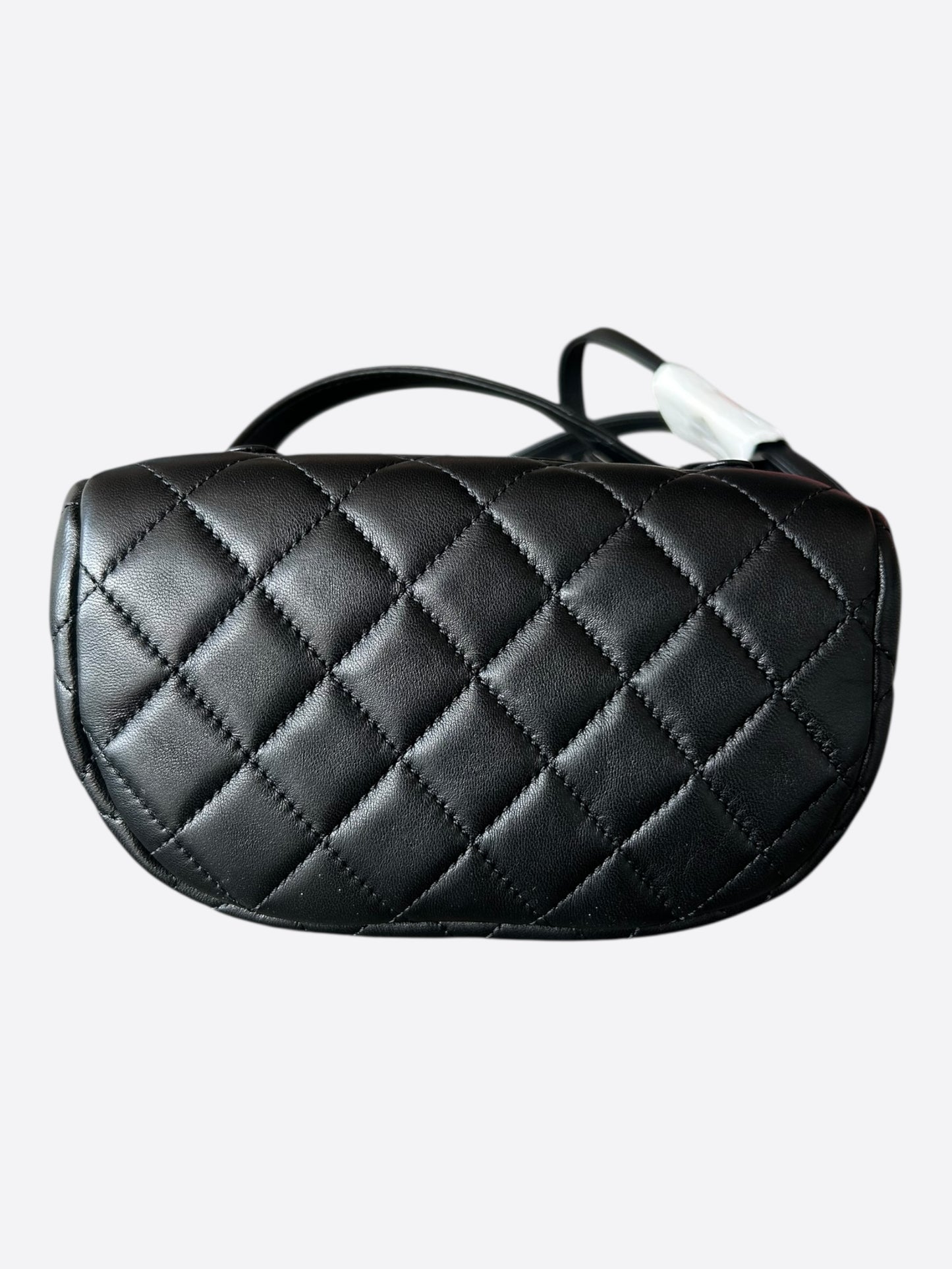 Chanel Black Lambskin Quilted Mini Urban Spirit Backpack
