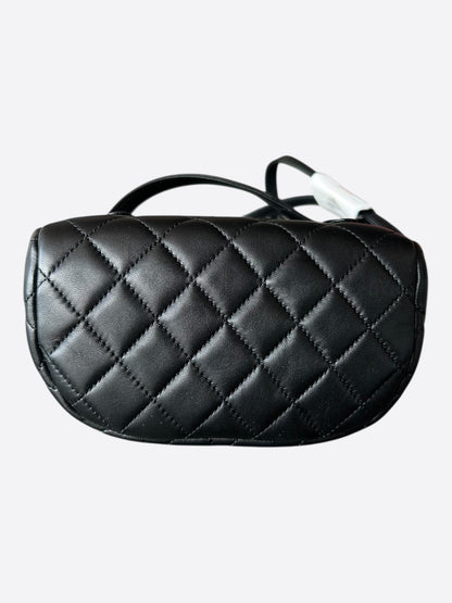 Chanel Black Lambskin Quilted Mini Urban Spirit Backpack