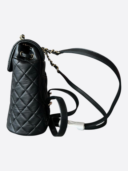 Chanel Black Lambskin Quilted Mini Urban Spirit Backpack