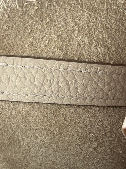 Hermes White Clemence Picotin 18