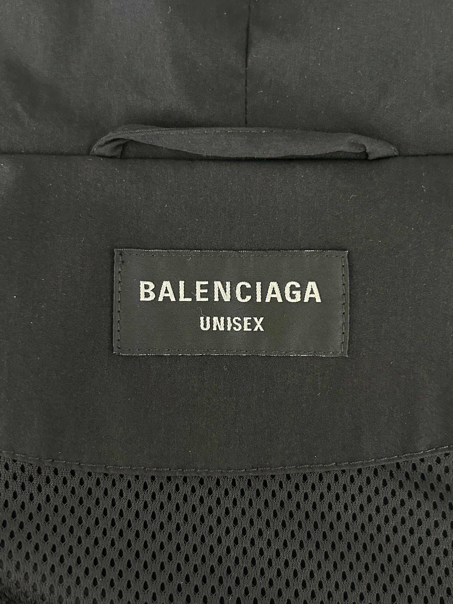 Balenciaga Black & Grey Loop Sports Logo Track Jacket