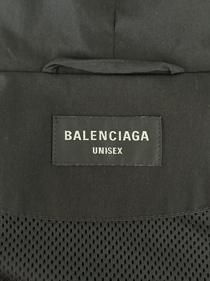 Balenciaga Black & Grey Loop Sports Logo Track Jacket