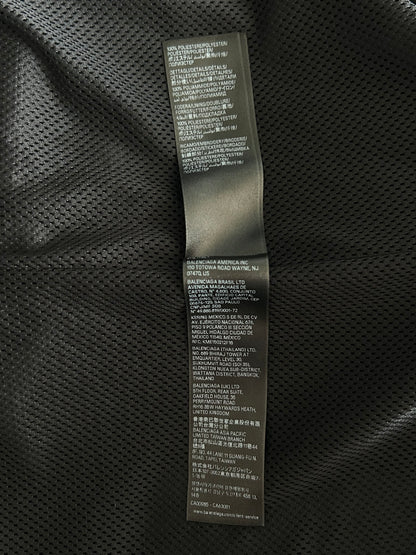 Balenciaga Black & Grey Loop Sports Logo Track Jacket