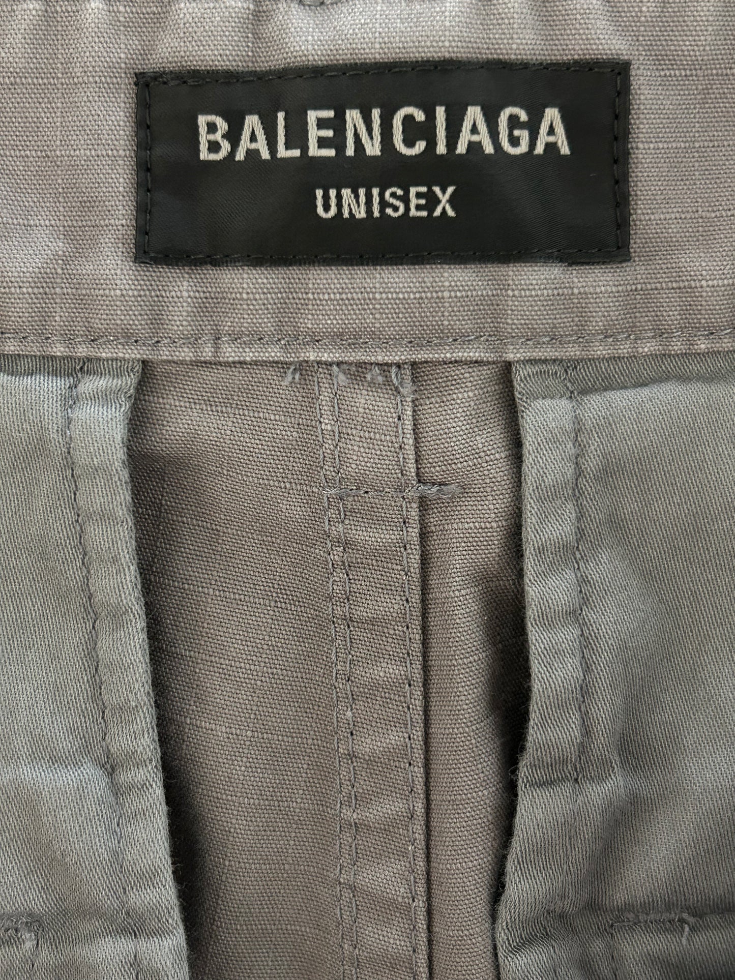 Balenciaga Grey Convertible Cargo Pants