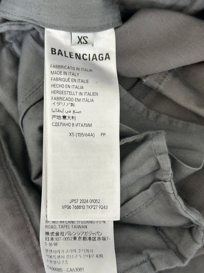 Balenciaga Grey Convertible Cargo Pants
